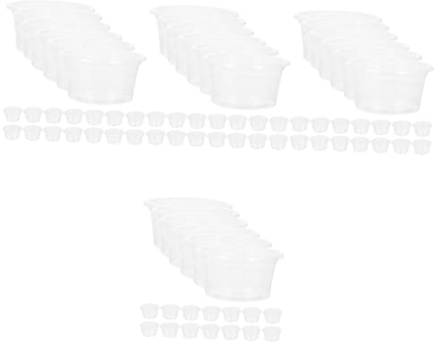 POPETPOP 4 Sets Gecko-Becher Reptilien-futterbecher Wiederverwendbare Schüssel Für Den Täglichen Gebrauch Kompakte Reptilien-Gerichte 20 Stück * 4