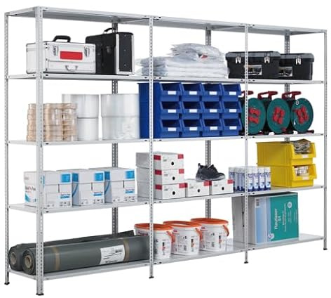 qpool24 Schraubsystem Anbauregal 2500x1300x500 mm, Typ 250 kg