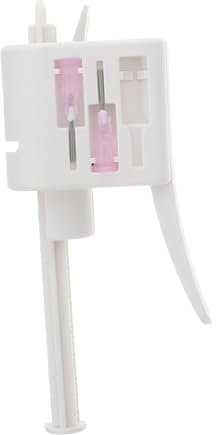 Veemoon 1 Ensemble à colle distributeur de colle buse de distribution de colle machine à coller kit d'outils de distribution outils de mélange et de distribution Plastique blanche