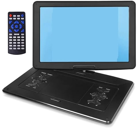 CVFRDD Lettore Dvd Portatile con Lettore Dvd HD in Inglese, Grande Schermo, Lettore CD