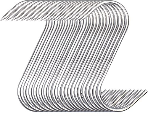 20 Pack 5 Inch Meat Hooks for Butchering Hanging Smoking BBQ Accessories (Meat Hook 5inch 20pack)