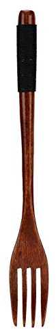 Forchetta in legno, forchetta in legno giapponese Stoviglie da cucina Posate per barbecue, picnic, feste in campeggio