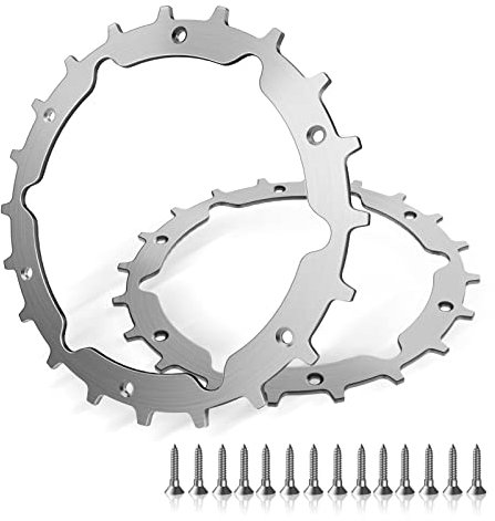 Edelstahl Mähroboter Spikes für Gardena Sileno City 250 + 500 + Life aufwendig entgratet inkl Traktionsverbesserung für Mähroboter14x Edelstahlschrauben Spikes für Zubehör Off Wheel Räder 212mm