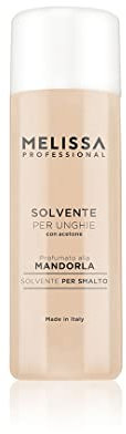 Melissa Professional Solvente Leva Smalto Nails Professionale Unghie Con Acetone 120 Ml (Mandorla)