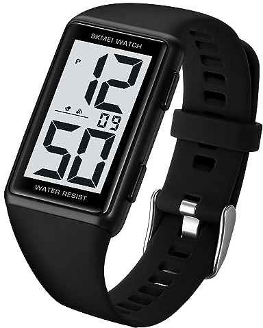 Gosasa Square Men's Women's Leisure Sports Digital Watch - Suitable for Students and Teenagers - Multifunctional Watch - Waterproof LED Watch - Fashion Minimalist Design