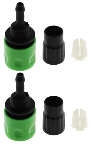 The Lord of the Tools 2 set di raccordi per tubi flessibili da giardino, connettore rapido, kit di ricambio per tubi espandibili, adattatori, raccordi per tubi, verde