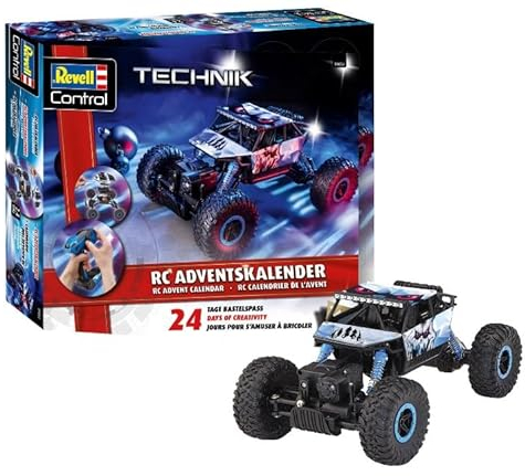 Revell Adventskalender RC Crawler I Ferngesteuertes Adventskalender für Bastler I Adventskalender für Jungen, Mädchen & Erwachsene I Geschenk zu Weihnachten I Ab 10 Jahren