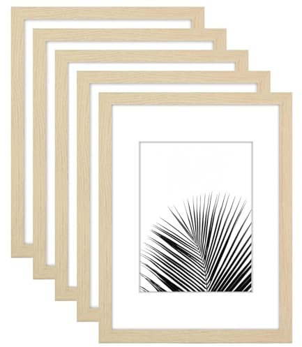 MH Traders 6 x 4 Picture Frame 3Pcs Oak - Wall Mounted Photo Frame for Pictures Posters & Certificates - 15 x 10 CM Size Compact Picture Frames