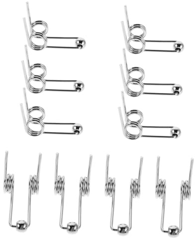 PAMINGONO 10 Piezas Resorte Torsión para Rulos de Cabello Accesorios de Repuesto de Metal Resistentes Alta Elasticidad para Herramientas de DIY Longitud