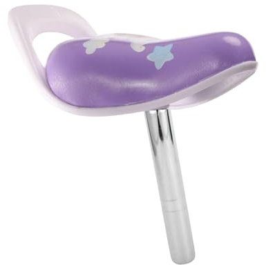 Jiuvaso Sella per bicicletta per bambini, morbida e confortevole, accessorio, cuscino per sella da equitazione, per biciclette da 12-16 pollici per ragazze e, Viola