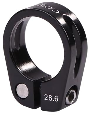 Halsband Sadelstolpe Legering Vägcykel Sadelklämma 28,6 mm/30 (28,6 mm svart)