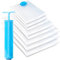 Vacuum Storage Bags for Duvets, Bedding - Reusable Space Saver Bags, Extra Large Compressed Vaccum Storage Bags for Duvets King Size, Clothes, Mattress, Pillows, Sweaters, Coats, Quilts