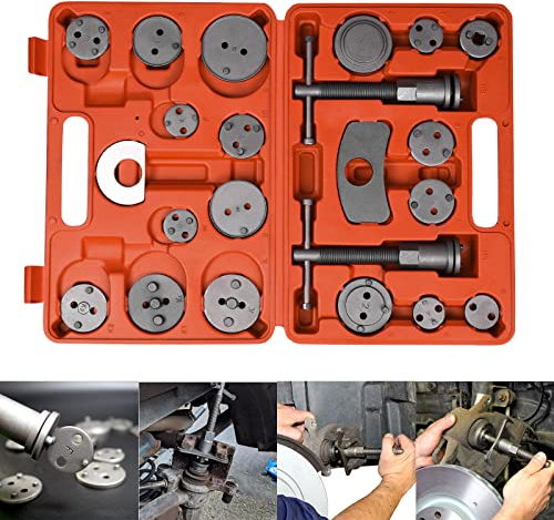 YZNAHRE 22 TLG. Bremskolbenrücksteller Bremsenrücksteller Universal Bremskolben Rücksteller Rückstellwerkzeug, Bremsen Rückstellwerkzeug Satz KFZ Werkzeug