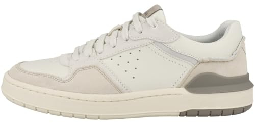 Clarks Courtlite2 Lo Mens off White Suede, 7