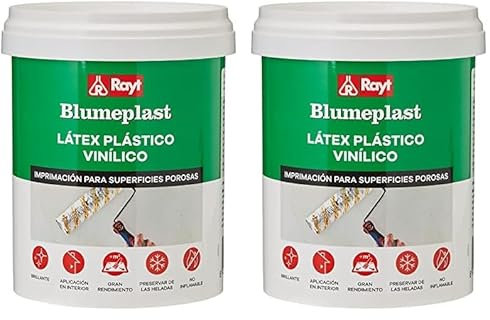 Rayt 156-09 Blumeplast M-10: Látex plástico, imprimación y sellador de superficies de yeso, cemento, estuco, madera, cerámica, puzzles. Enriquecedor de pinturas. Secado transparente. 1kg