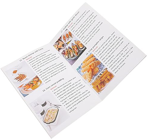 VALICLUD Ricettario per Friggitrice ad Aria Calda Cartaceo Libro di Cucina Portatile Ricette Facili e Accessori per Cucina Guida Pratica per Preparazioni Veloci e Uso Quotidiano