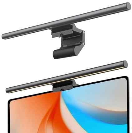 Yeelight Lámpara Monitor LED, Luz Monitor 250LM sin Deslumbramiento, Barra de Luz LED con Control Táctil USB para Home Office, Monitor Light Bar Regulable, Temperatura de Color Ajustable