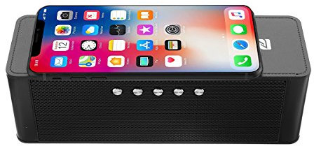 MASUNN Jy-28 Qi Wireless Fast Charger Bluetooth Nfc Speaker Support Alarm Clock Tf Card Usb Aux