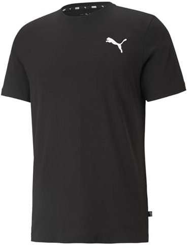 Puma Herren ESS S Logo Tee T-Shirt, Black-Cat, XL