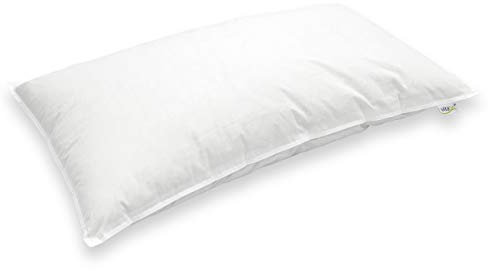 Vitabo Kapok-Kopfkissen, Kissen aus 100% Naturfaser, Schlafkissen mit weicher Füllung, individuelle Füllmenge, ideal für unterwegs, vegan, antiallergen und temperaturregulierend, 65 x 40 cm