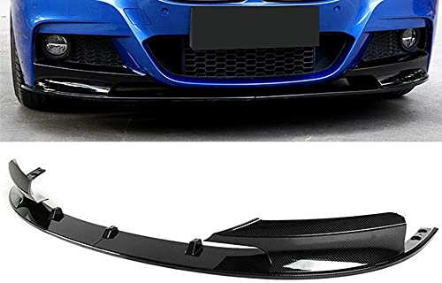 LYBH Delantal Delantero F30, Alerón De Labios De Parachoques Delantero De Coche ABS con Apariencia De Carbono para BMW 3 Series F30 F31 F35 M Sport 2012-2018 Alerón De Mentón De Parachoques Delantero
