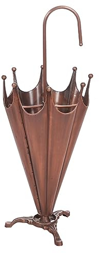 Dibor Copper Free-Standing Metal Brolly Umbrella Holder Hallway Rack Stand (EA96)