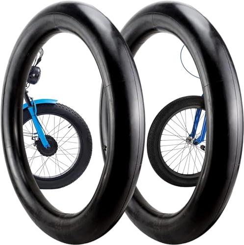 XFLYP Pack de 2 Camara Bicicleta, 20 x 4.0 AV32mm Valve Cámaras de Aire para Fat Bike Bicicleta de Montaña Eléctrico, para Rueda Gruesa de 20 Pulgadas