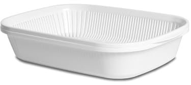 DSDGVDFBV Blanc, Passoire d'égouttage de Cuisine, passoire à Salade en Plastique, Panier de Lavage de légumes rectangulaire pour pâtes, légumes, Fruits et Salade, 26,8X19x5,5 cm