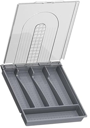 Valigetta portaposate, portaposate, portaposate, portaposate, valigetta compatta con coperchio e divisori, coperchio rimovibile, portaposate