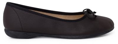 Pisamonas Ballerines Petit Nœud Flexibles Cuir Végan Taille 35 Couleur Noir