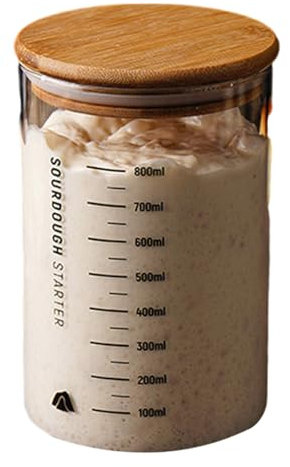 Bocal de fermentation en verre pratique à large ouverture avec accessoires