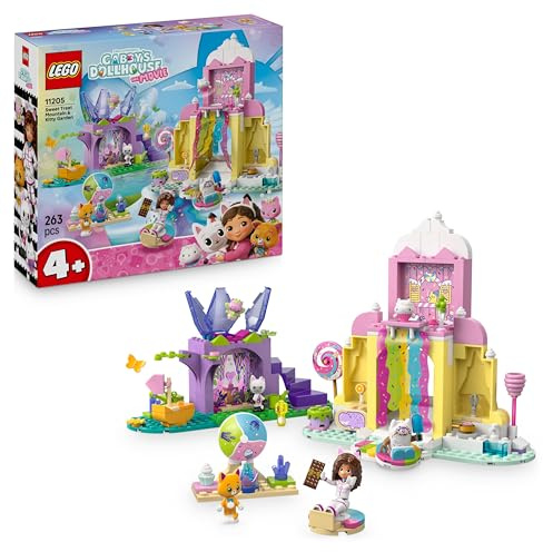 LEGO Gabby's Dollhouse Sweet Treat Mountain & Kitty Garden Toy - incl. a Mini Doll, Pandy Paws & Kitty Fairy Figures plus Food Accessories - Gift for 4+ Year Old Girls & Movie Fans - 11205