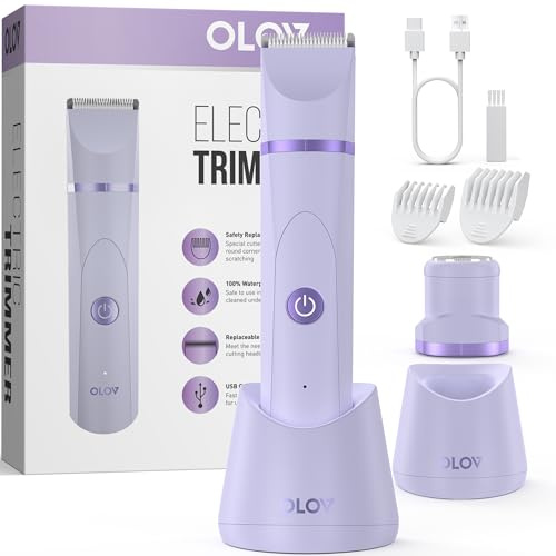 Rasoio intimo da donna, per ascelle, braccia, corpo, viso, da donna, per uso intimo e umido, ricaricabile con USB