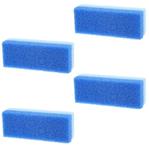 ElevateTech 4 Stück Doppelaktion Fußpflege Bimsstein Für Füße Hornhautentferner Pediküre-Werkzeuge Für Glatte Füße Fersen Fußfeile Schrubber (Blau)