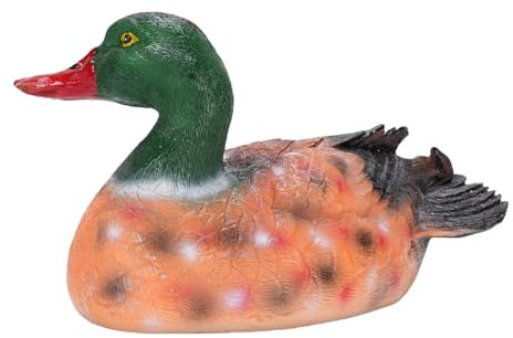 NOENNULL Décoration de Canard en Résine Flottante - Statue de Canard Réaliste Colorée pour étangs, Fontaines et Caractéristiques d'eau du Jardin