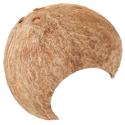 VICASKY Escondite para Reptiles de Cáscara de Natural, Refugio Doméstico para Tortugas y Lagartos, Decoración Delicada para Terrarios, Cueva Segura y Multifuncional para Mascotas Pequeñas