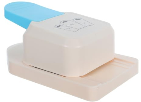 Mikikit Perforatrice à Étiquettes et Machine à Gaufrer, Plastique et Métal, pour Bricolage Papier et Projets DIY Créatifs, Adultes et Garçon et Filles