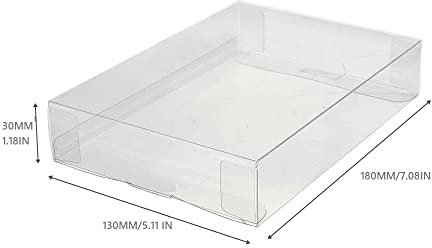 RUITROLIKER 10pcs Carts Clear CIB Game Box Case Protector Sleeve Compatible for Mega Drive Gensis Master 32X Box Protector