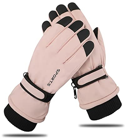 Andiker Ski Gloves Women Windproof Winter Warm Thermal Touchscreen Bike Cycling Gloves Snow Sports Snowboard Riding