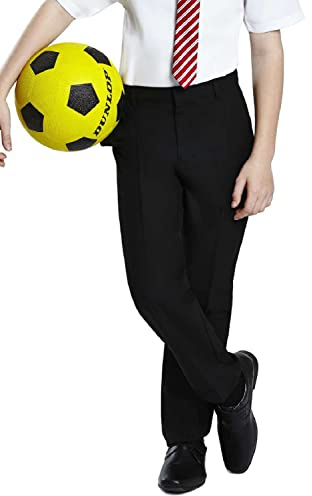 Listers Schoolwear Boys Pull Up School Elasticated Trousers Black Grey Navy Age 2 3 4 5 6 7 8 9 10 11 12 13 14 15 16 17 18 Years