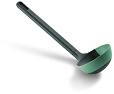 Lékué Mestolo, Silicone plastica, Grigio con Verde