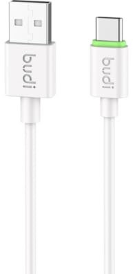 BUDI - 1m/3ft USB-A to USB-C Charge/Sync Cable - 2.4A Fast Charge Charging Durable Plug Electronic Cellphone Smartphone Charger Mobile