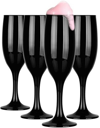 Glasmark KROSNO, 150 ml, lot de 4, verres à champagne, verres à champagne, Prosseco, design original, passent au lave-vaisselle, forme et style uniques, parfaits pour la maison