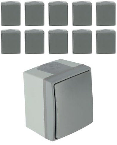 Lot de 10 interrupteur va-et-vient - Protection IP55