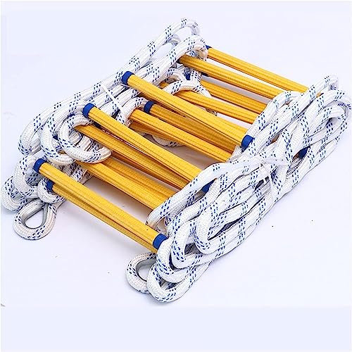 OYYMTE Escalera de Cuerda de Escape Escalera Flexible de Escape de Incendios de Emergencia, Gancho for Adultos for Escapar de Ventanas y Balcones, fácil de Usar