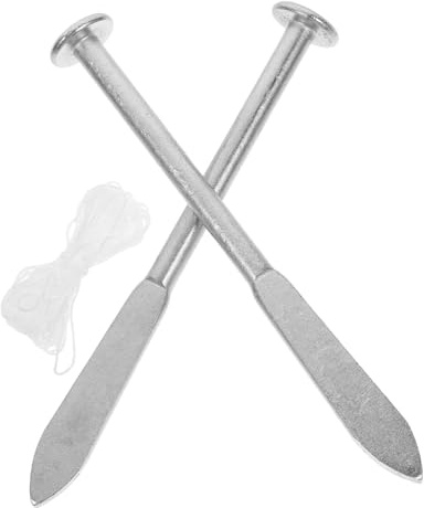 LIFKOME Strumenti Allineamento Muratura in Acciaio Resistente Chiodi Guida per Posa Mattoni e Livellamento Preciso Utensili Muratore Facili da Usare per Progetti Edili e Falegnameria