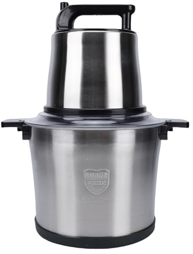 Pwshymi Tritacarne Elettrico Commerciale Resistente 1800 W Tritatutto con Ciotola in Acciaio Inossidabile per Uso 10 Litri (Spina europea 220 V)