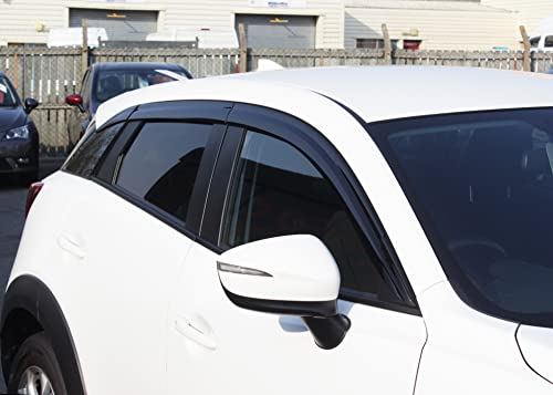AUTO CLOVER Wind Deflectors Set for Mazda CX-3 2015+ (6 pieces)