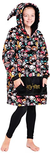 Harry Potter Sudadera Oversize Niña Niño - Sudadera Manta para Niños (Multicolor)