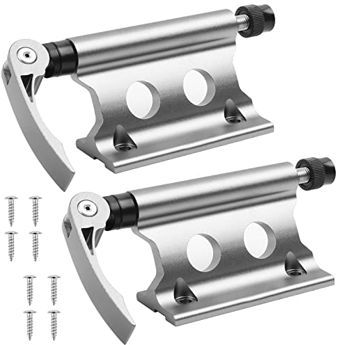 Fahrradgabelhalterung Fahrradblock,Gabelhalterung Vorderradhalter Gabelbefestigungshalterung Aluminiumlegierung Vorderradgabel Fester Clip Zubehör für Outdoor- Reiseartikel (Silber)